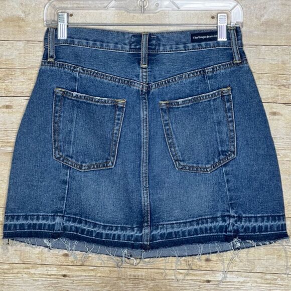 UMGEE COTTON CASUAL CLASSIC FRAYED CONCERT FESTIVAL WESTERN EVERYDAY WEAR SKIRT - Picture 2 of 3